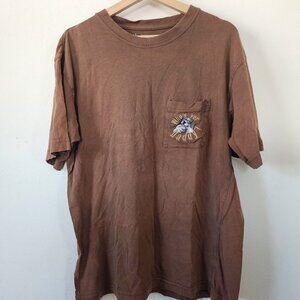 Y2k Big Dogs Brown Shirt Pocket Medium